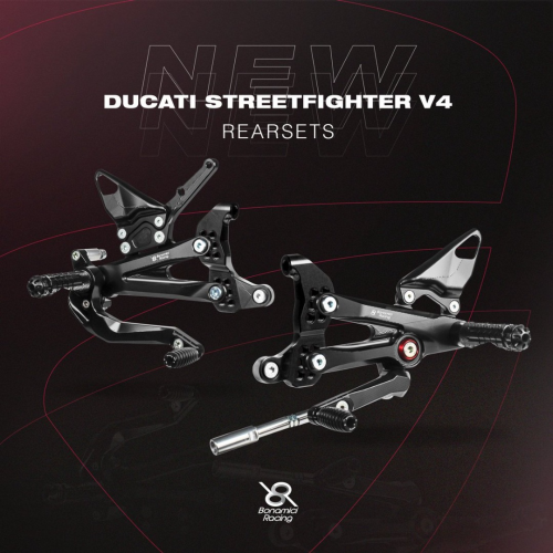 BONAMICI - BỘ GÁC CHÂN TRƯỚC DUCATI STREETFIGHTER V4 (2020+)