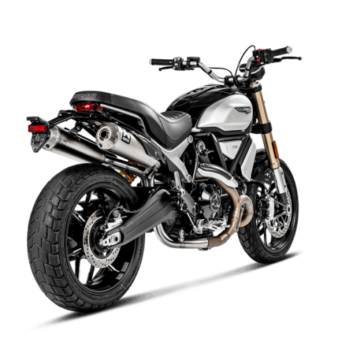 AKRAPOVIC - CO NỐI SLIP-ON 3/4 DUCATI SCRAMBLER 1100 (2018 - 2020)