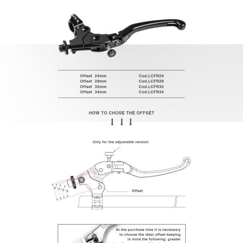 BONAMICI - CÙM CÔN DÂY OFFSET 24 MM UNIVERSAL