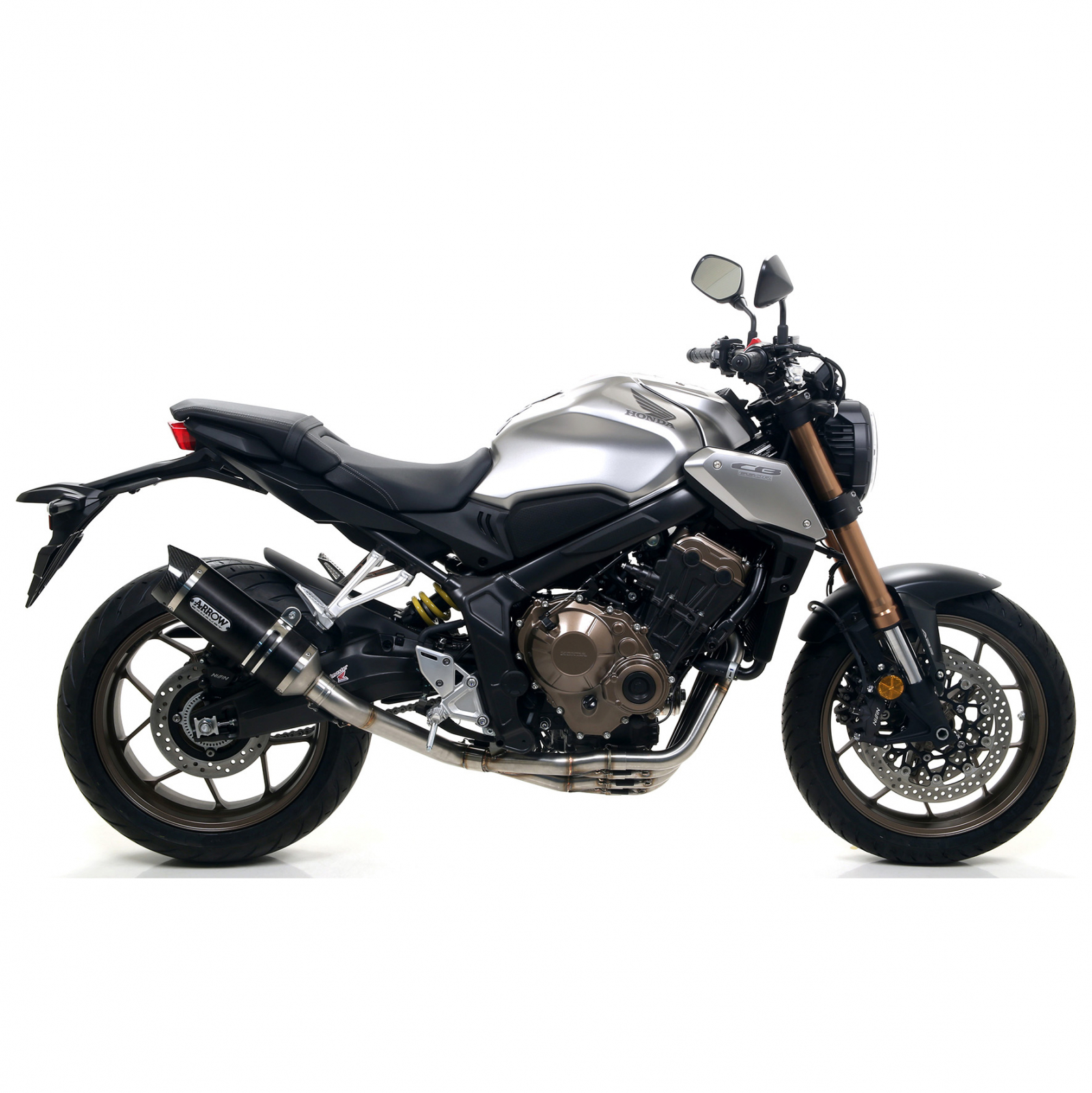 ARROW - BỘ PÔ THUNDER CARBON FULL SYSTEM HONDA CB650R / CBR650R (2019+)